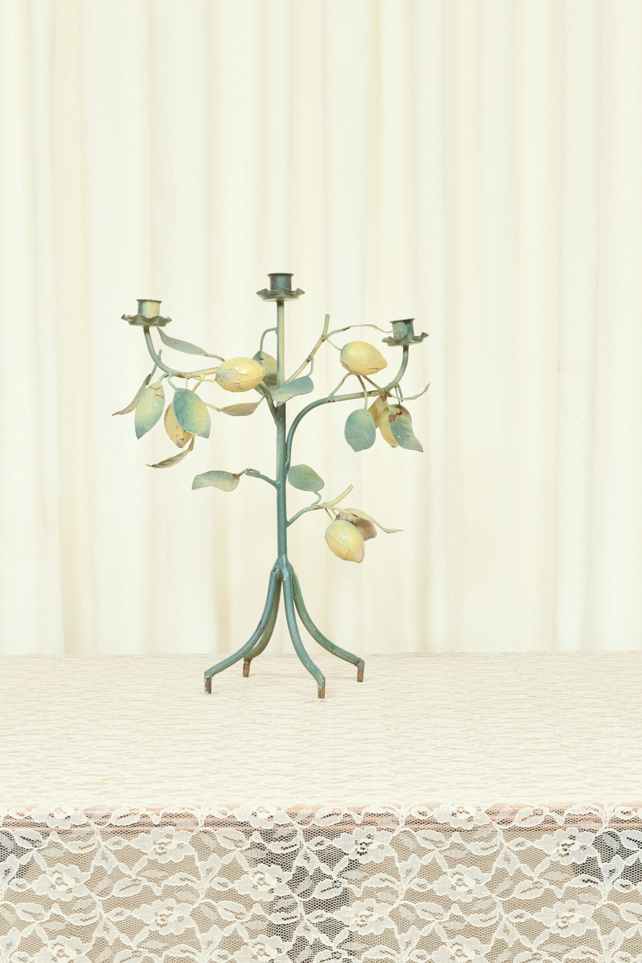 Vintage Metal Lemon Candle Holder — Tanner Fletcher